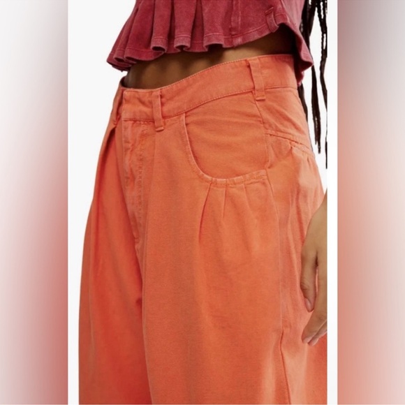 Free People wide leg cropped pants - Picture 2 of 5